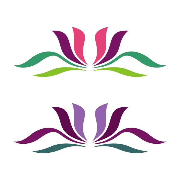 Icono Del Logotipo Del Diseño Floral — Archivo Imágenes Vectoriales