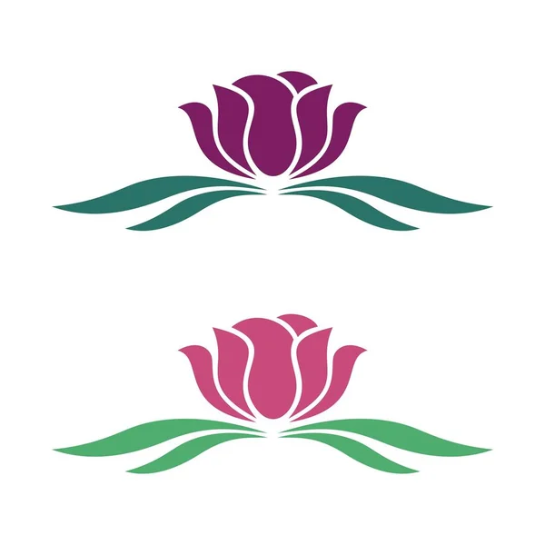 Icono Del Logotipo Del Diseño Floral — Archivo Imágenes Vectoriales