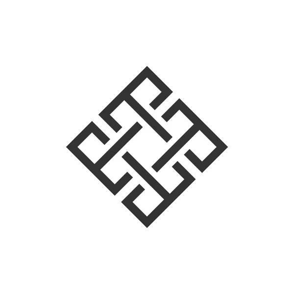 Abstraktní Vektor Barevné Ikony Logo Šablona — Stockový vektor