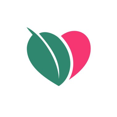Color Heart Love Logo Template