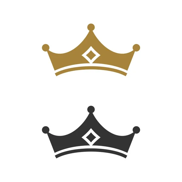 Color Crown Logo Template — Stock Vector