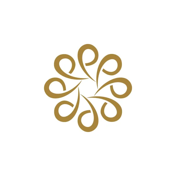 Farbvektor Blume Logo Vorlage — Stockvektor
