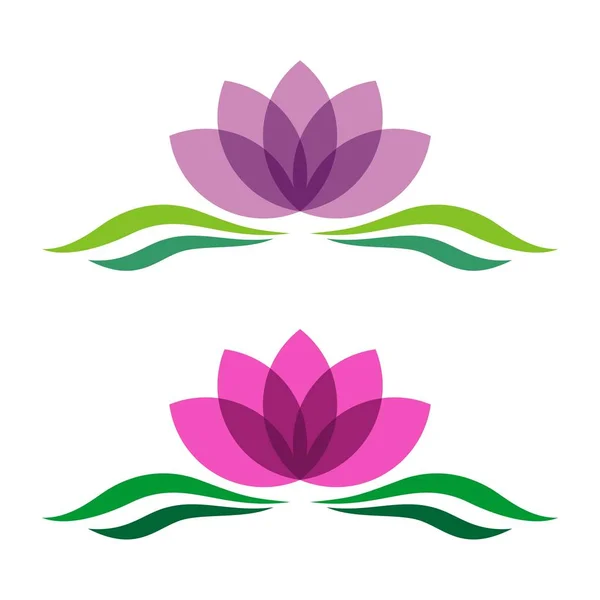 Plantilla Logotipo Flor Vector Color — Vector de stock