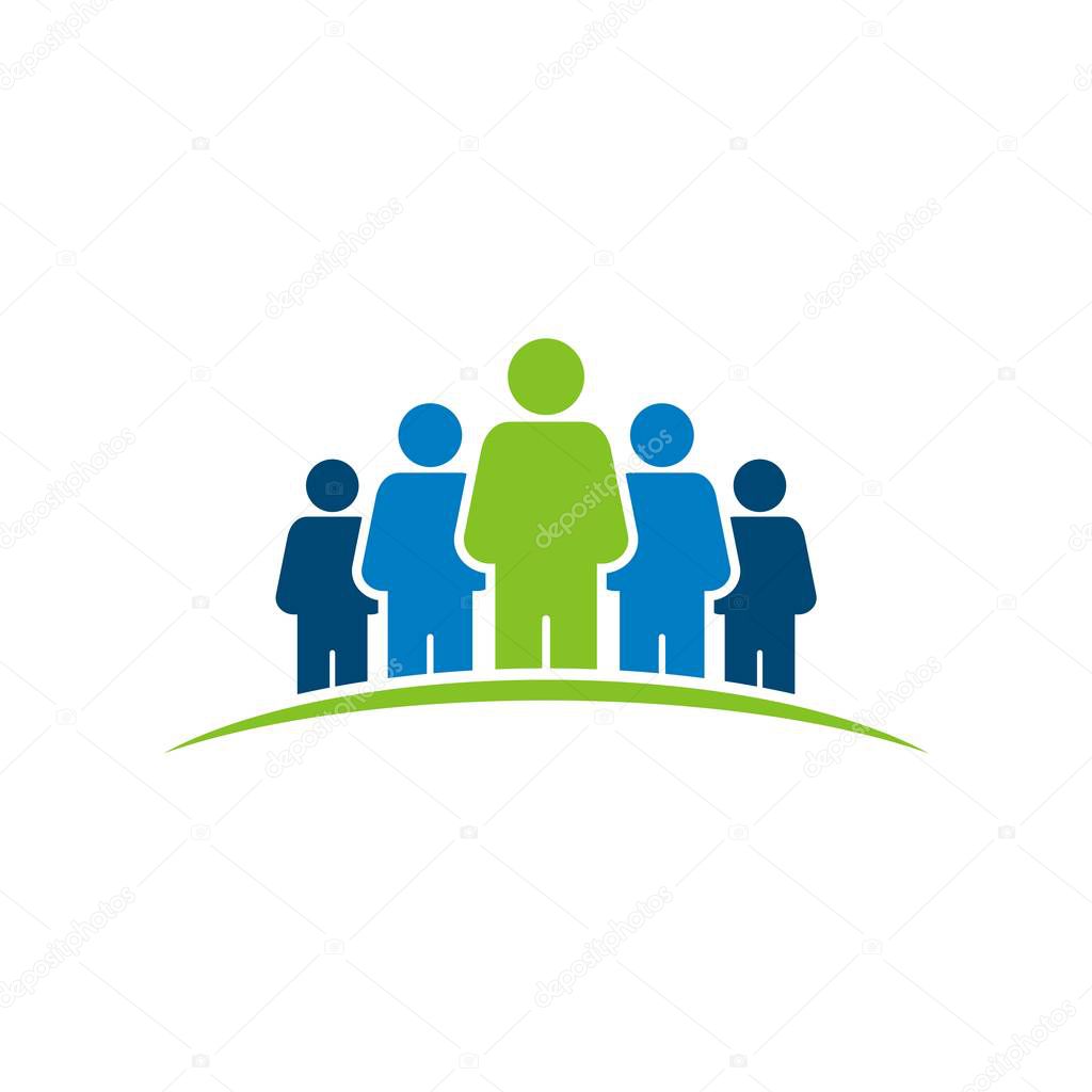People Colorful Logo Template