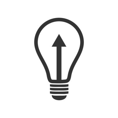 Vektör ampul logo şablonu