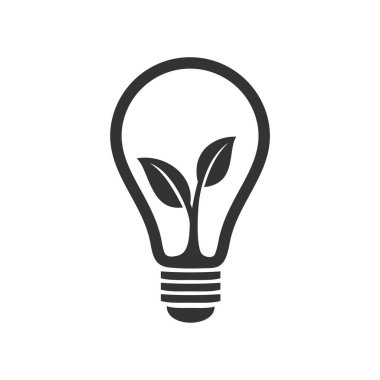 Vektör ampul logo şablonu