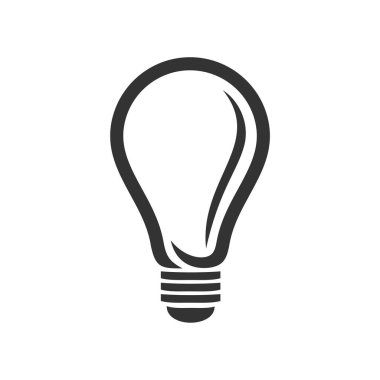 Vektör ampul logo şablonu