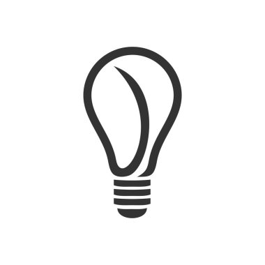 Vektör ampul logo şablonu