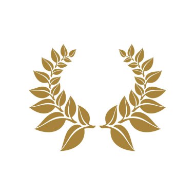 Soyut çiçek logo şablonu