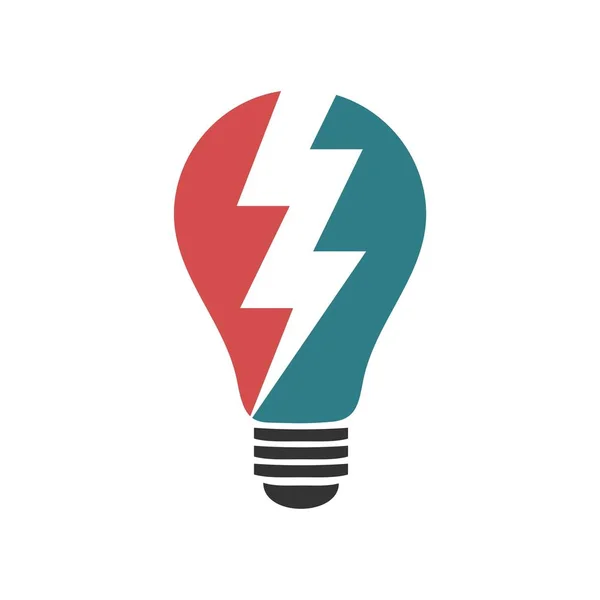ベクトル電球のロゴのテンプレート — ストックベクタ