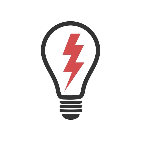 ベクトル電球のロゴのテンプレート — ストックベクタ