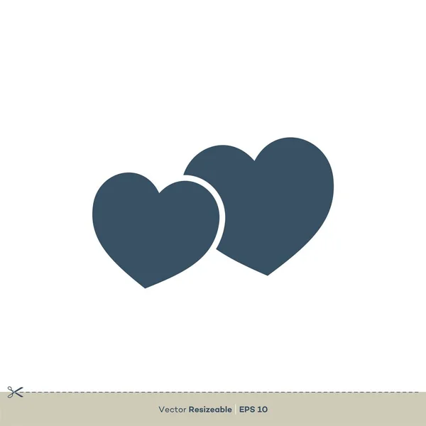Love Hearts Logo Template