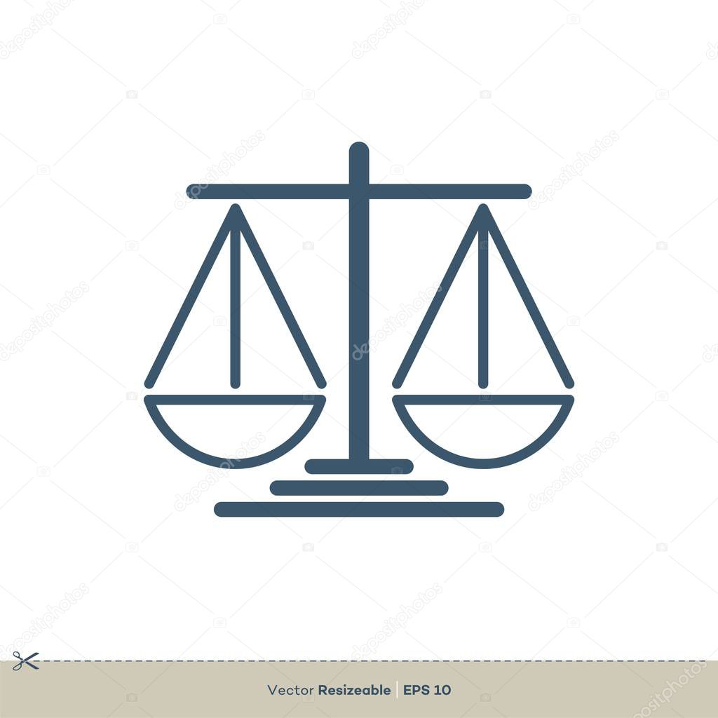 Scale of Justice Logo Template