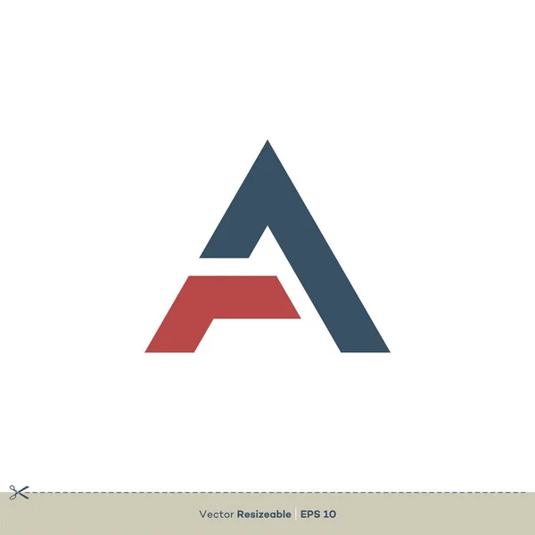 Mektup Satırları Logo Şablonu — Stok Vektör