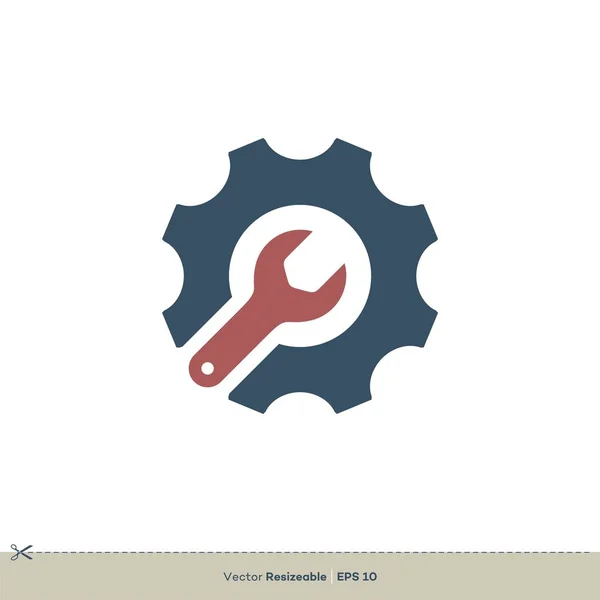 Repair and Maintenance Tool Kit Logo Template