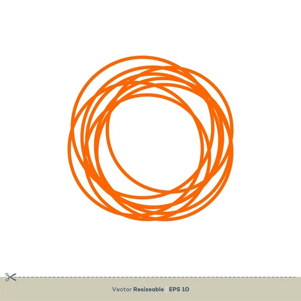 Vektor Illustration Cirkel Linjer — Stock vektor