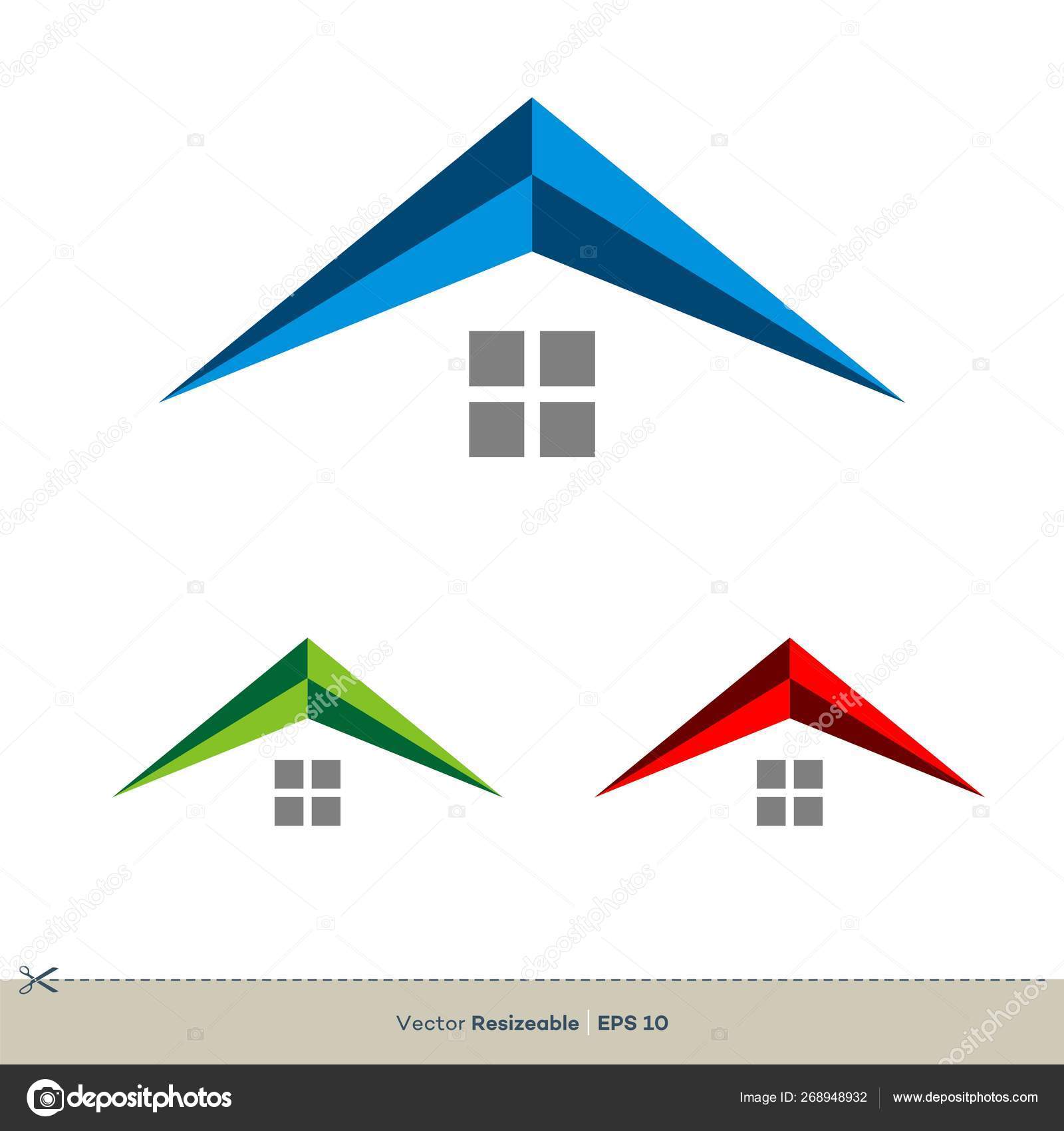 Roof Real Estate Vector Logo Template Stock Vector Image by ©soponyono
