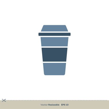beyaz arka plan üzerinde izole kahve basit vektör simgesi