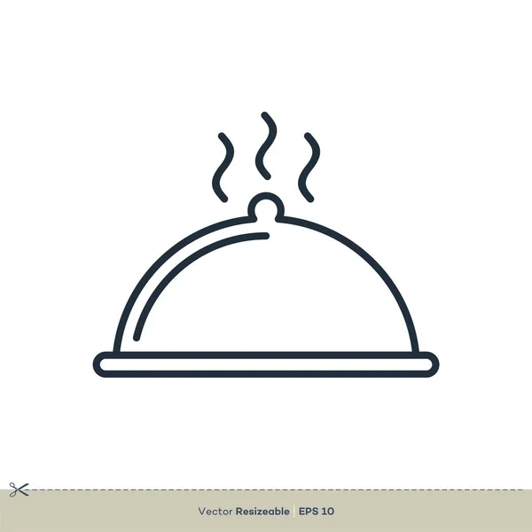 Restaurante Simple Icono Vectorial Aislado Sobre Fondo Blanco — Vector de stock