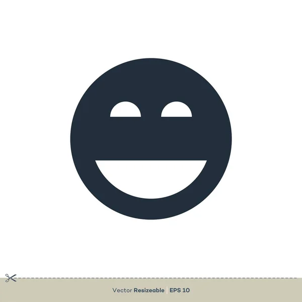 Emoji Icono Vector Simple Aislado Sobre Fondo Blanco — Archivo Imágenes Vectoriales