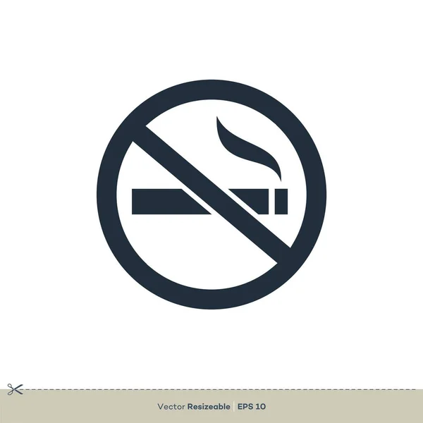 Відсутність Куріння Проста Векторна Іконка Ізольована Білому Тлі — стоковий вектор
