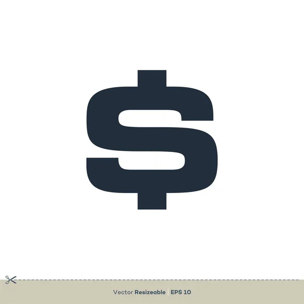 Гроші Проста Векторна Іконка Ізольована Білому Тлі — стоковий вектор