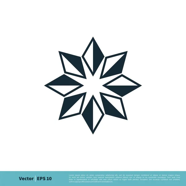 Estrella Simple Icono Vectorial Aislado Sobre Fondo Blanco — Vector de stock