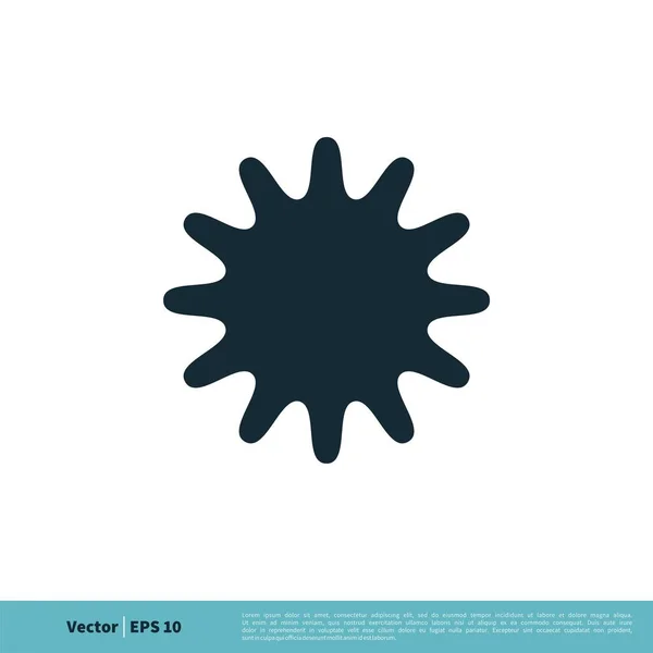 Adorno Del Sol Icono Vector Simple Aislado Sobre Fondo Blanco — Vector de stock