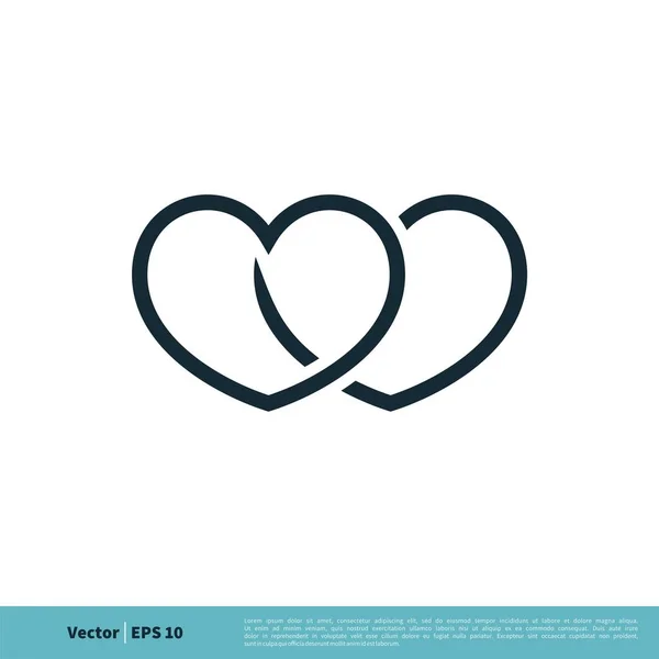 Pareja Amor Icono Vector Simple Aislado Sobre Fondo Blanco — Vector de stock