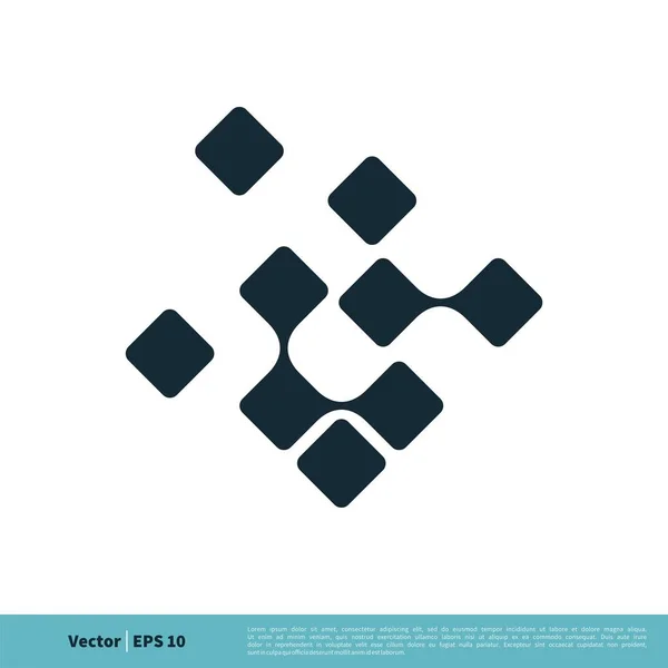 Logo Icono Vector Simple Aislado Sobre Fondo Blanco — Vector de stock