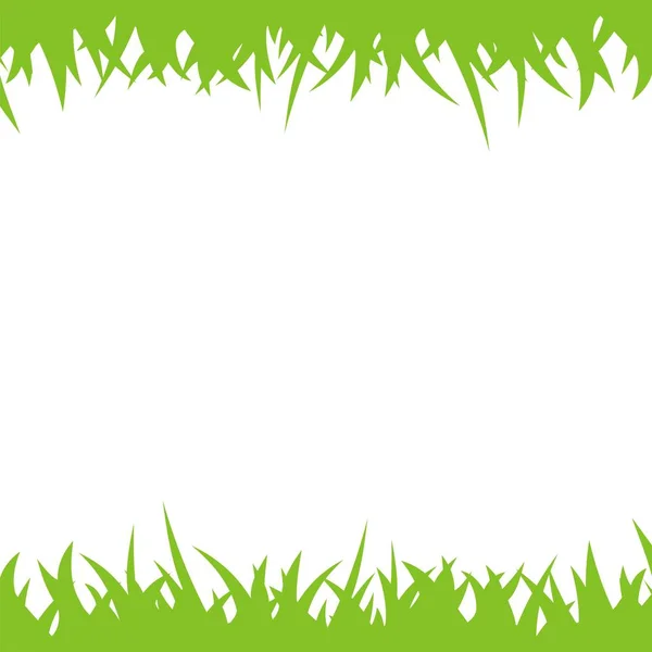 Grass Simple Vector Icon Isolated White Background — Stock Vector