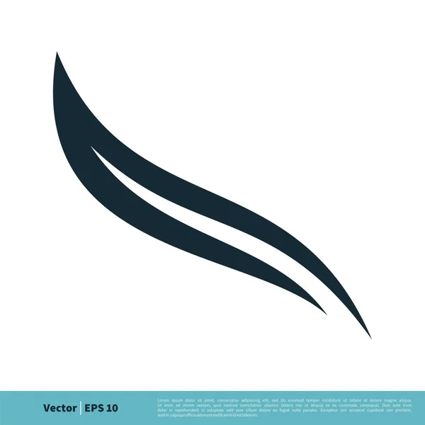 Абстрактна Хвиля Декоративний Логотип Шаблон — стоковий вектор