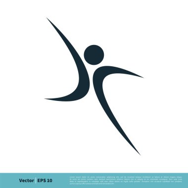 yoga basit vektör simgesi beyaz arkaplanda izole edildi