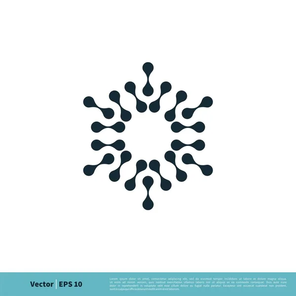 Logo Icono Vector Simple Aislado Sobre Fondo Blanco — Vector de stock