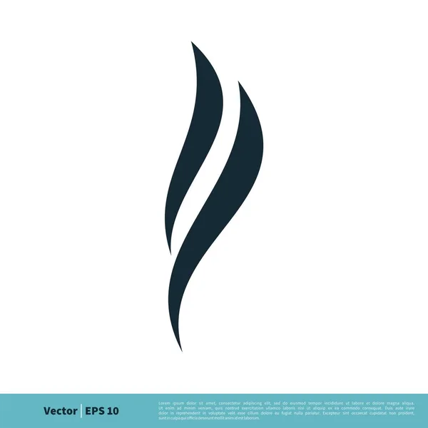 Vector Illustration Leaves Logo White Background — Stock Vector