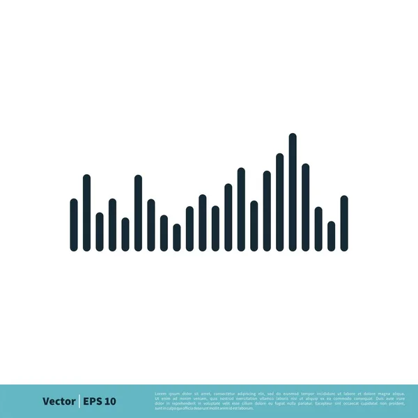 Equalizer Einfaches Vektor Symbol Isoliert Auf Weißem Hintergrund — Stockvektor