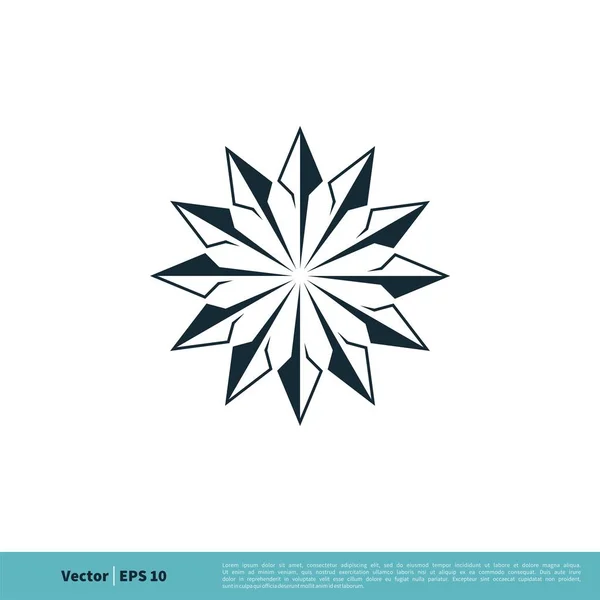 Ornamentale Einfache Vektor Symbol Isoliert Auf Weißem Hintergrund — Stockvektor