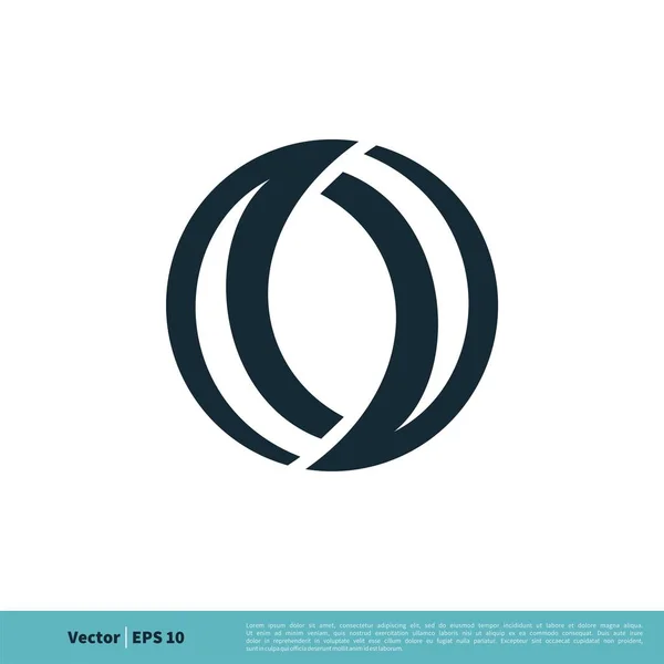 Abstrakte Welle Ornamentale Logo Vorlage — Stockvektor