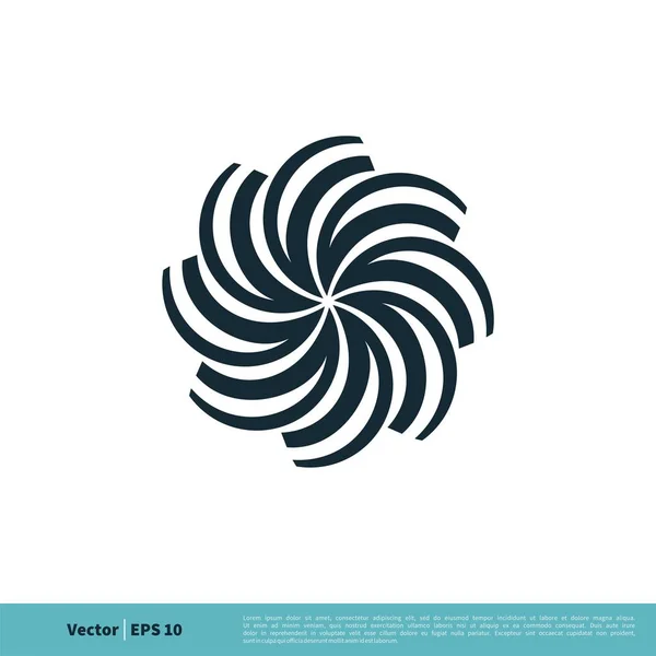 Abstract Wave Ornamental Logo Template — Stock Vector