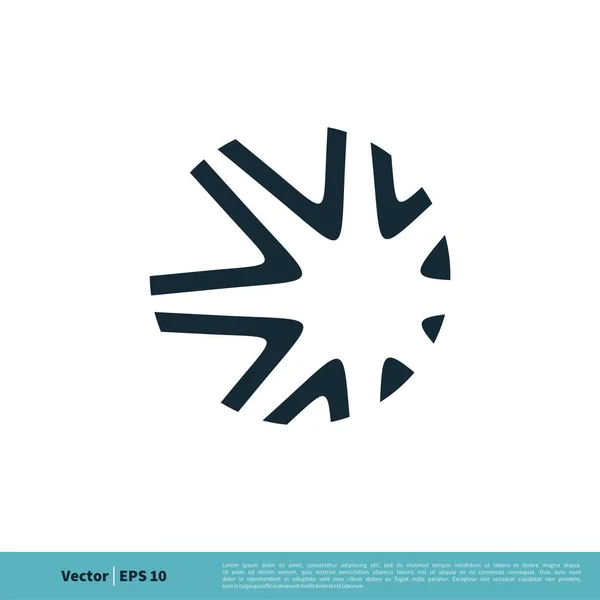 Logo Estrella Icono Vector Simple Aislado Sobre Fondo Blanco — Archivo Imágenes Vectoriales
