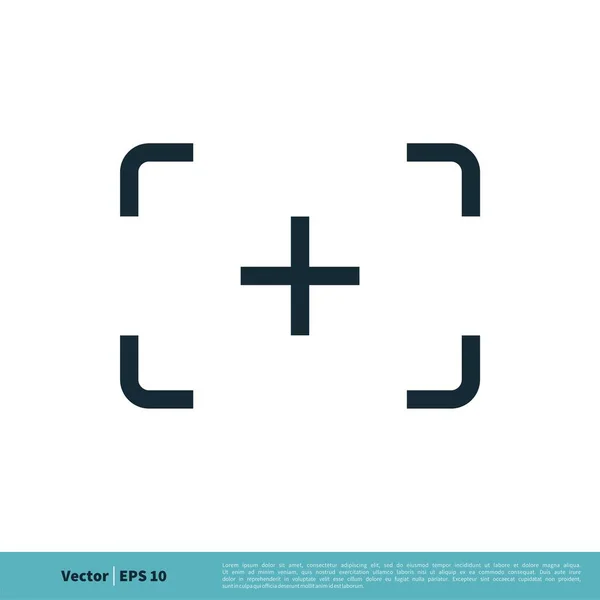 Logo Aim Icône Vectorielle Simple Isolé Sur Fond Blanc — Image vectorielle