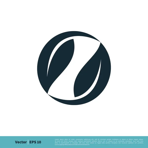 Шар Логотип Простой Вектор Значок Изолирован Белом Фоне — стоковый вектор