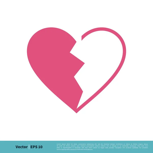 Corazón Icono Vector Simple Aislado Sobre Fondo Blanco — Vector de stock