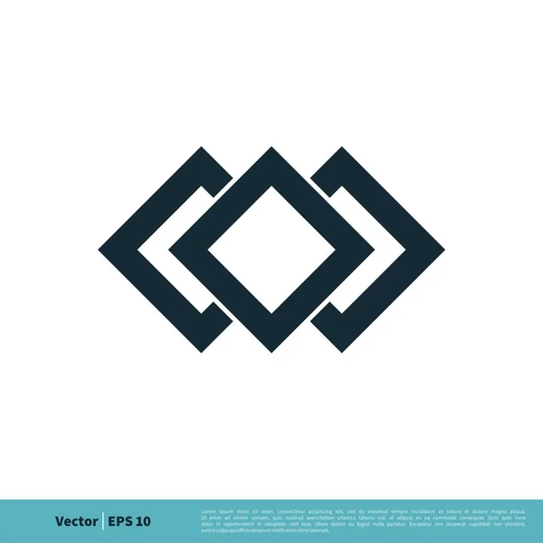 Logo Semplice Icona Vettoriale Isolato Sfondo Bianco — Vettoriale Stock
