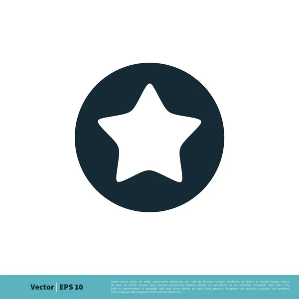 Estrella Simple Icono Vectorial Aislado Sobre Fondo Blanco — Vector de stock