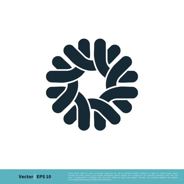 Logo Icono Vector Simple Aislado Sobre Fondo Blanco — Vector de stock