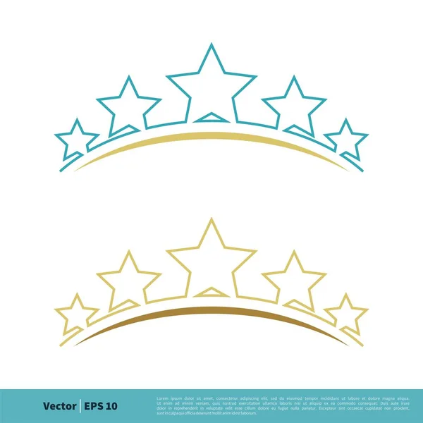 Estrella Pieza Simple Vector Icono Aislado Sobre Fondo Blanco — Vector de stock