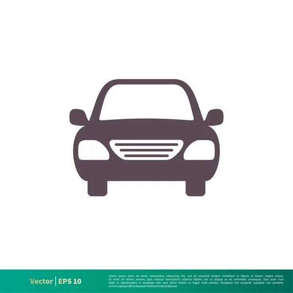 Car Simple Vector Icon Isolated White Background — Stock Vector