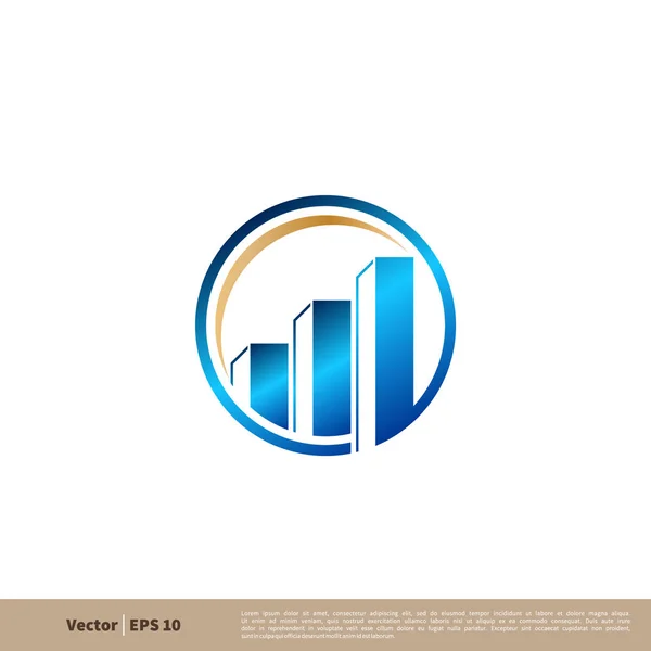 Financiar Icono Vector Simple Aislado Sobre Fondo Blanco — Vector de stock