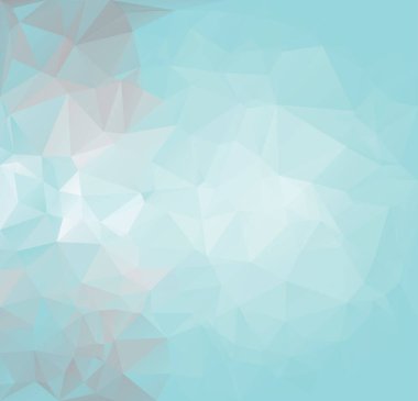 Düşük poli geometrik blue Ice doku üçgen poligon arka plan kopya alanı ile